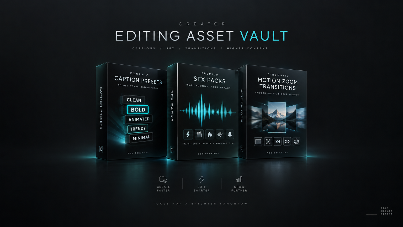 Creator Editing Asset Vault