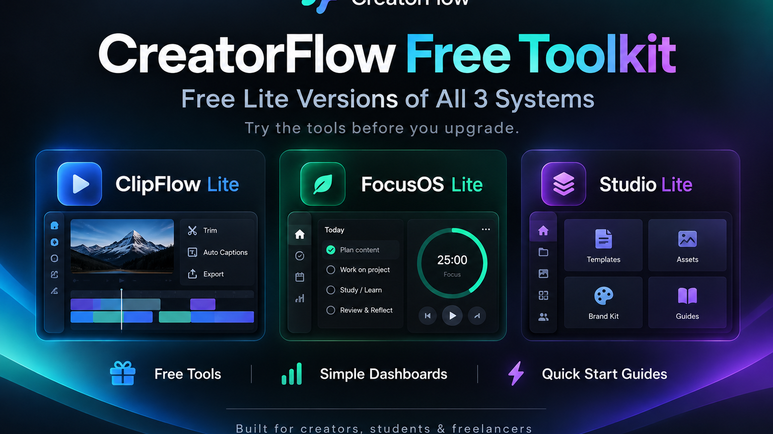 CreatorFlow Free Toolkit