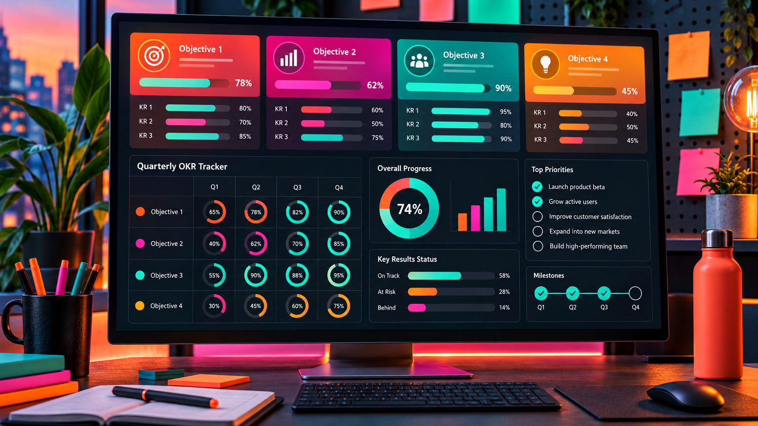 OKR Framework & Tracker Template