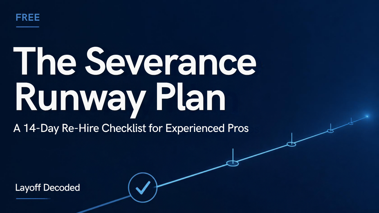 The Severance Runway Plan — Free 14-Day Re-Hire Checklist