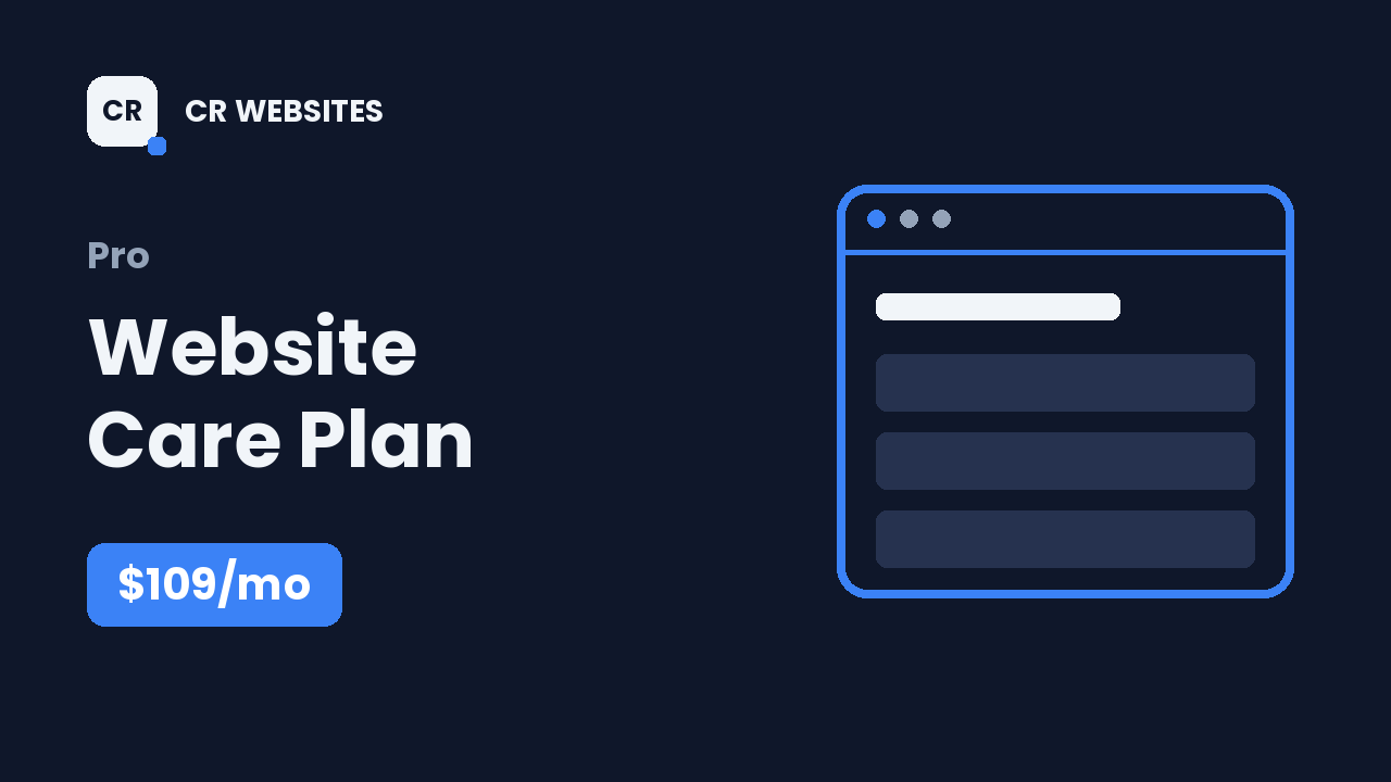Website Care Plan – Pro