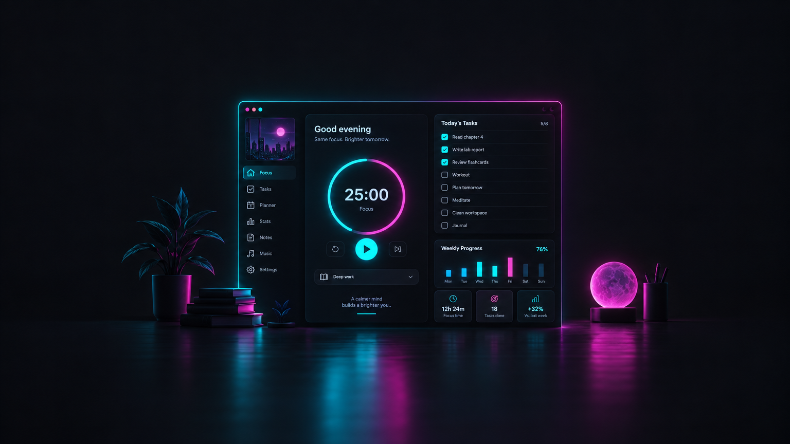 Neon Study Lounge Membership