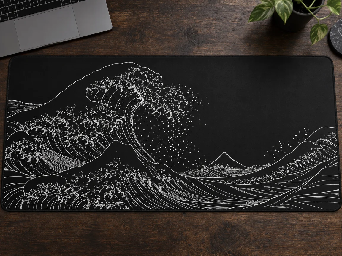 NightGrid Wave Mouse Pad