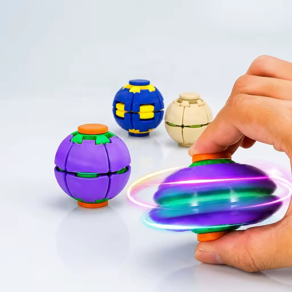 3D Printed Press to Spin Fidget