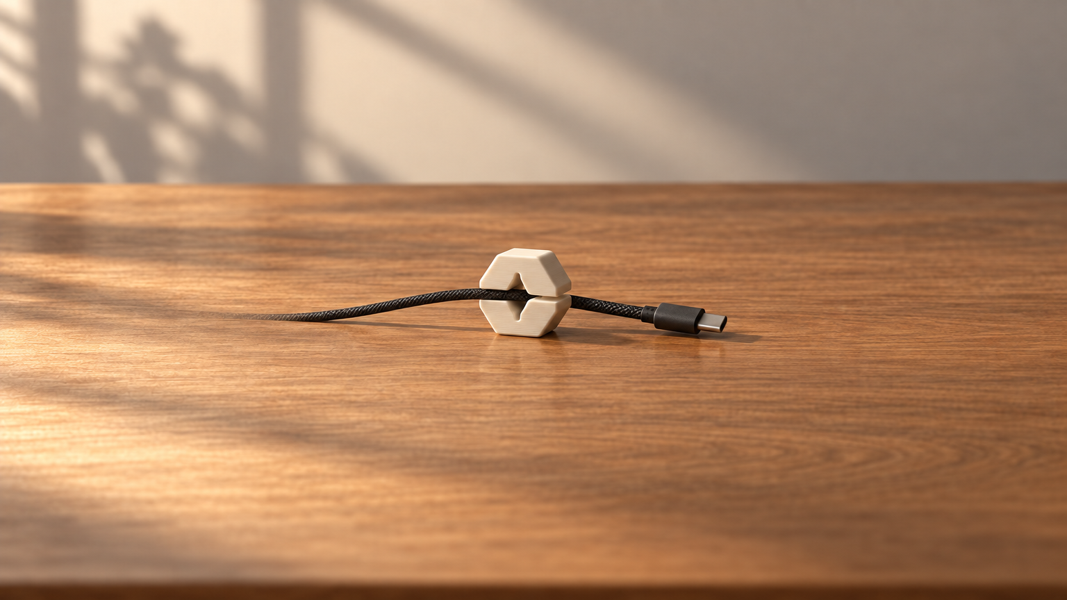 Hex Cable Clip — Print-Ready STL