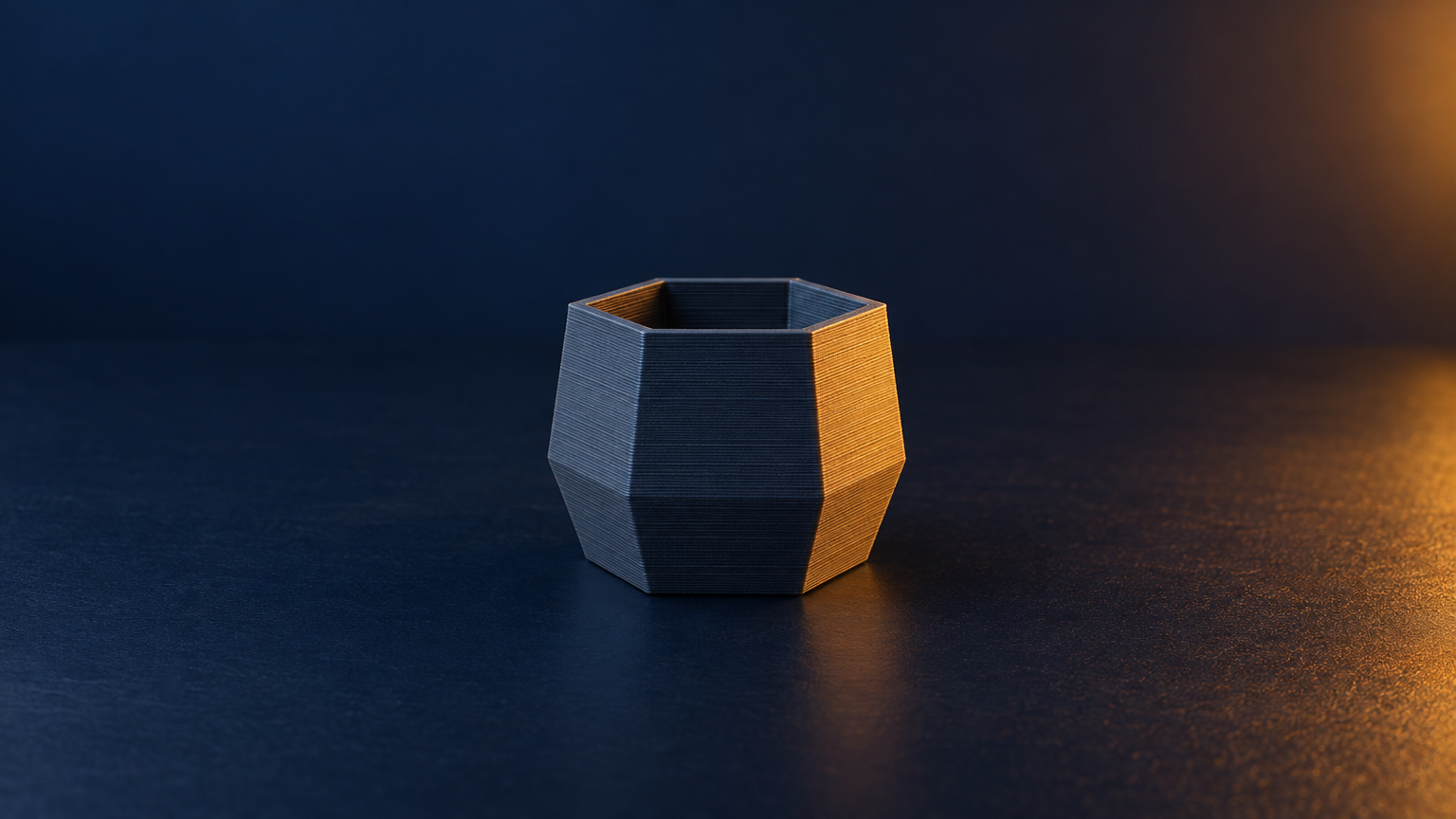 Hex Desk Planter - Print-Ready STL