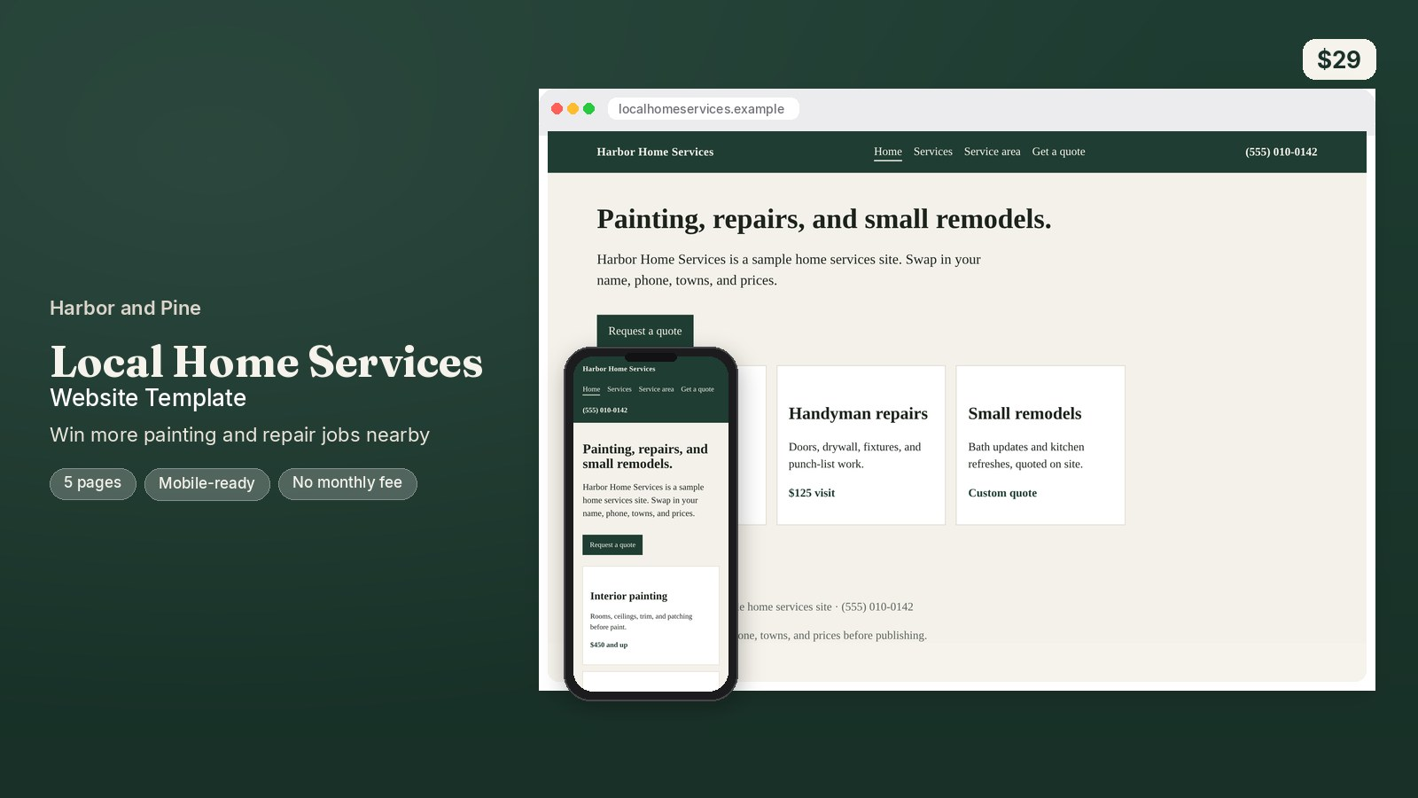 Local Home Services Website Template