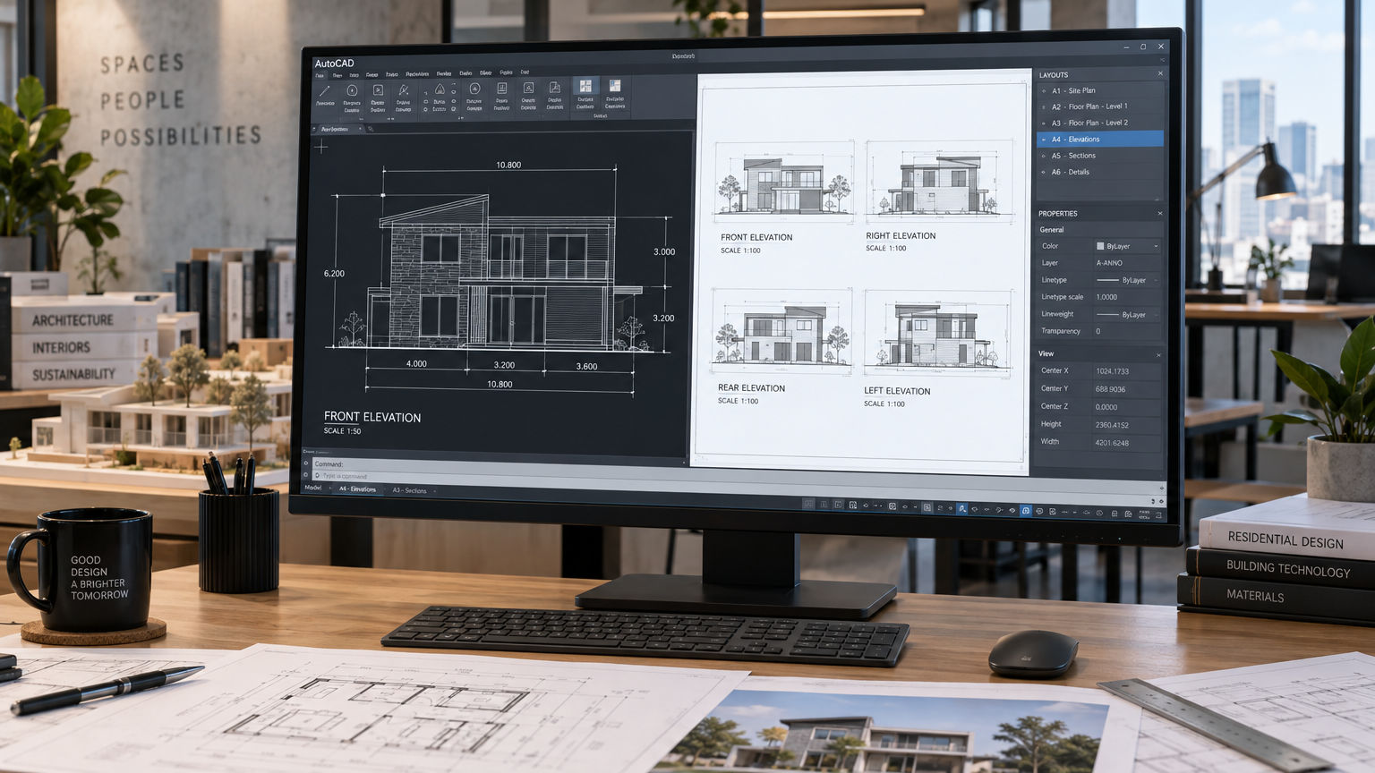 Editable House Blueprint Pack