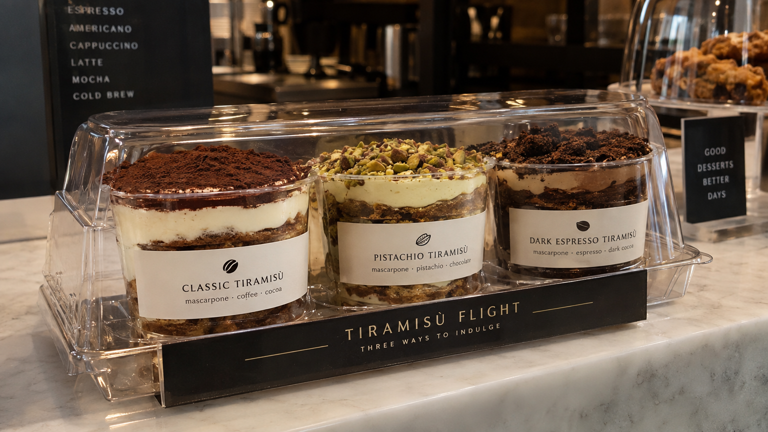 Tiramisu Tasting Flight