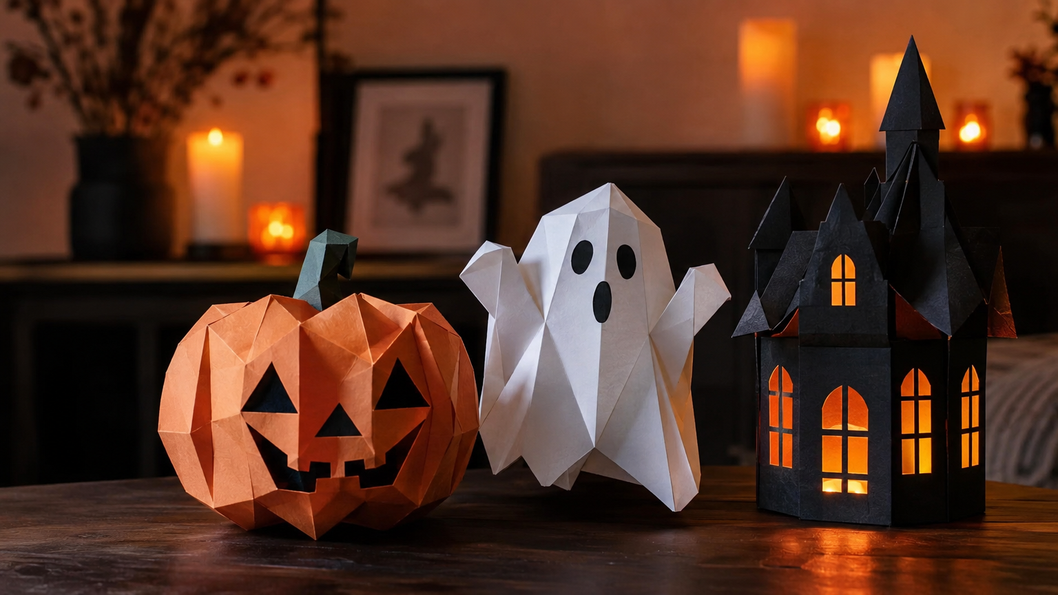 Halloween 3D Papercraft Decor Pack