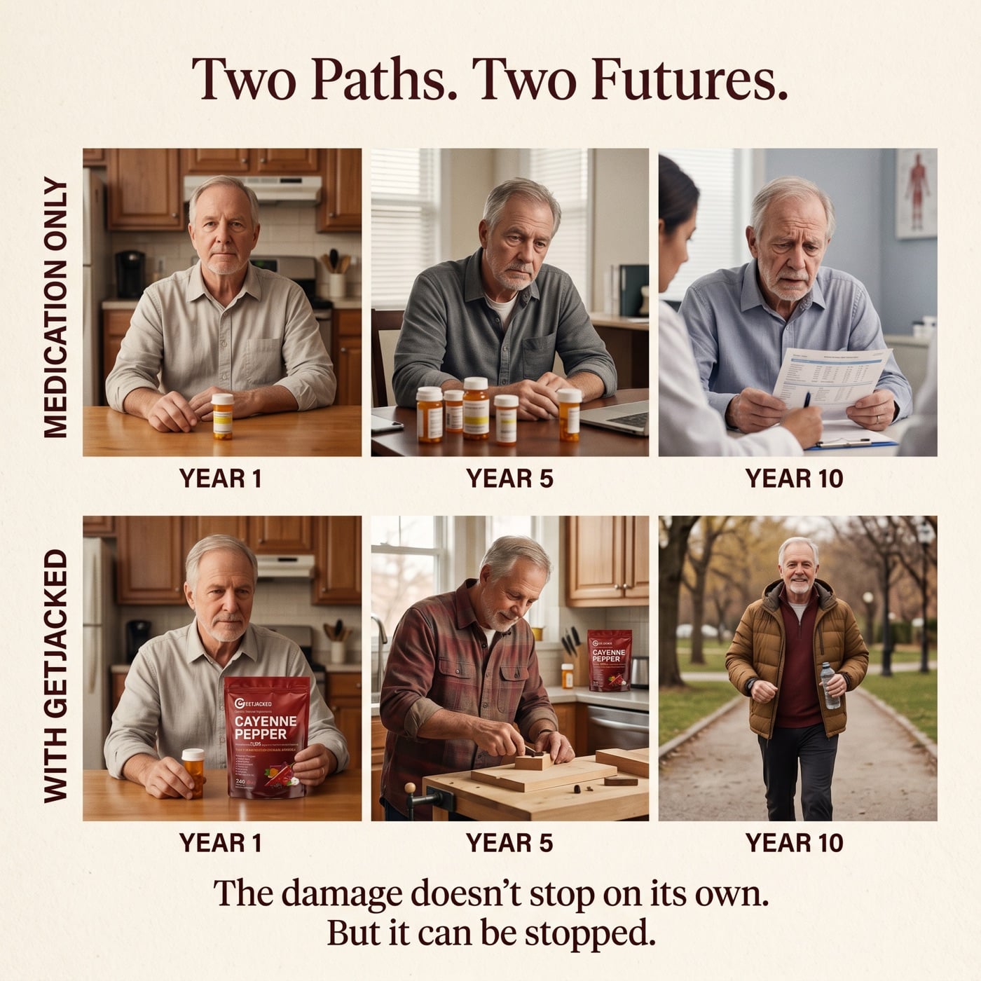 Two paths, two routines