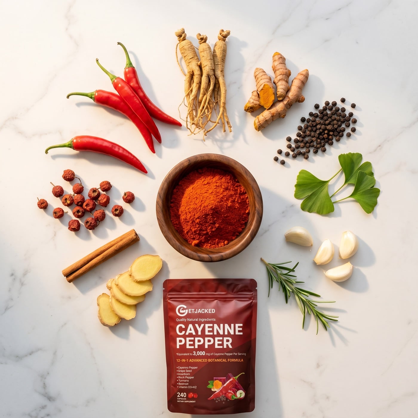 GetJacked botanical ingredients spread