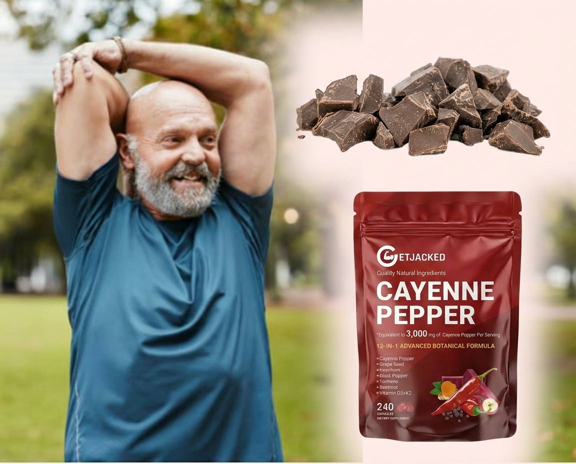 Active man with GetJacked Cayenne Softgels