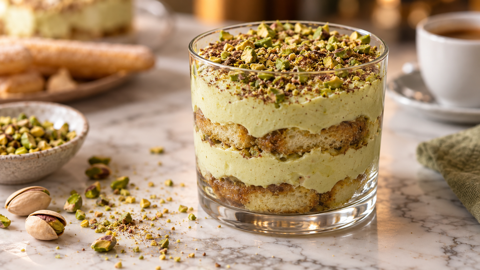 Pistachio Tiramisu