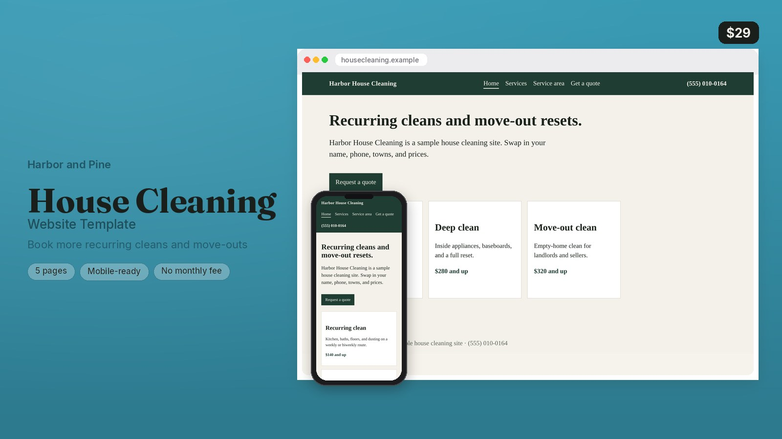 House Cleaning Website Template