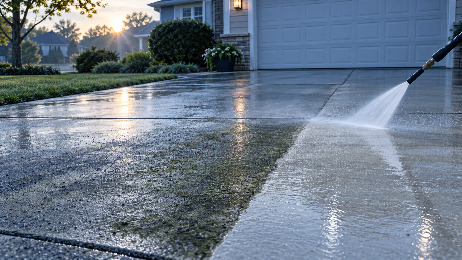 Driveway Pressure Wash