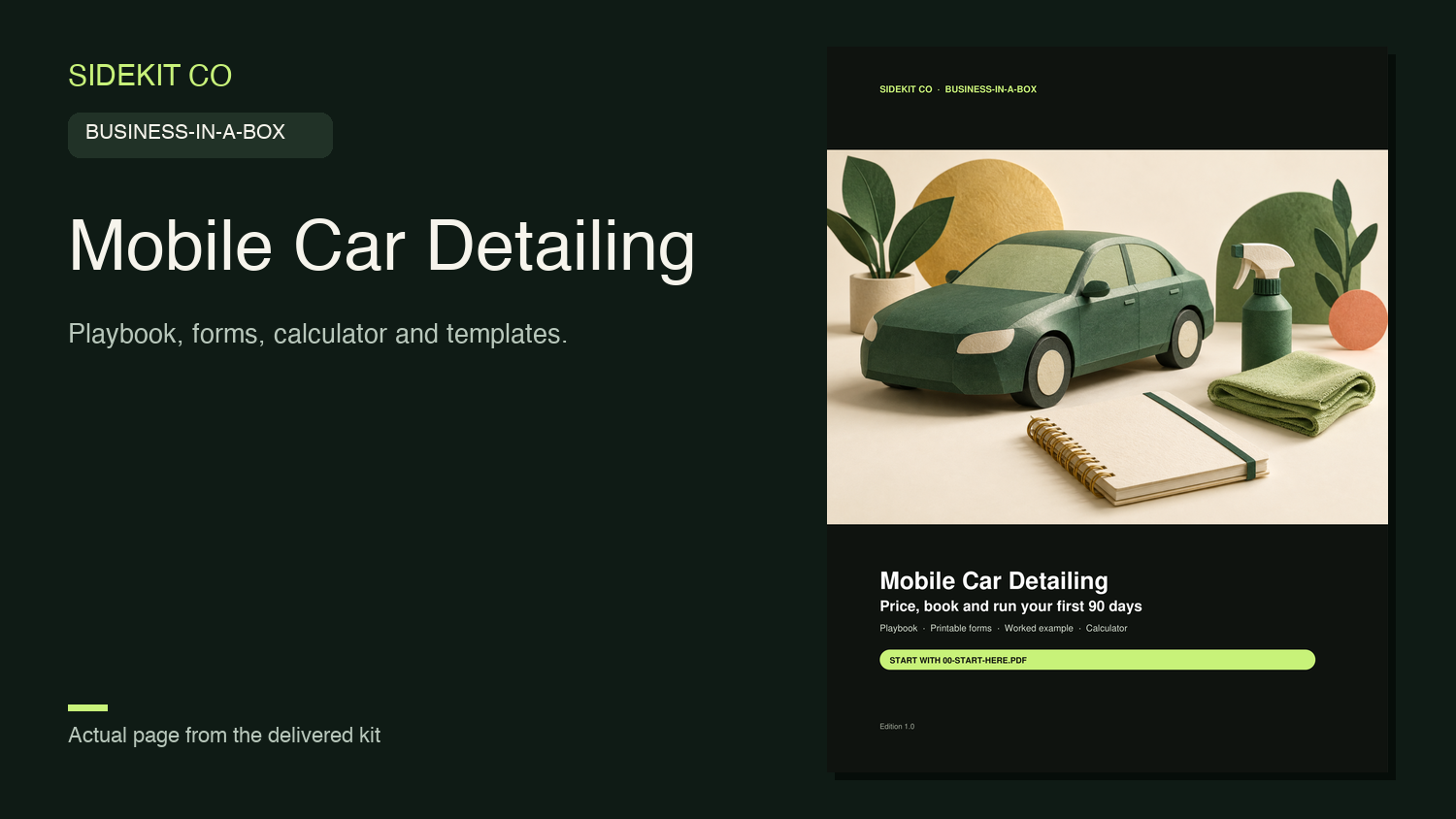 Mobile Car Detailing Business-in-a-Box