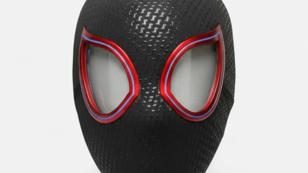 Miles Morales Mask with Blinking Movable Eyes