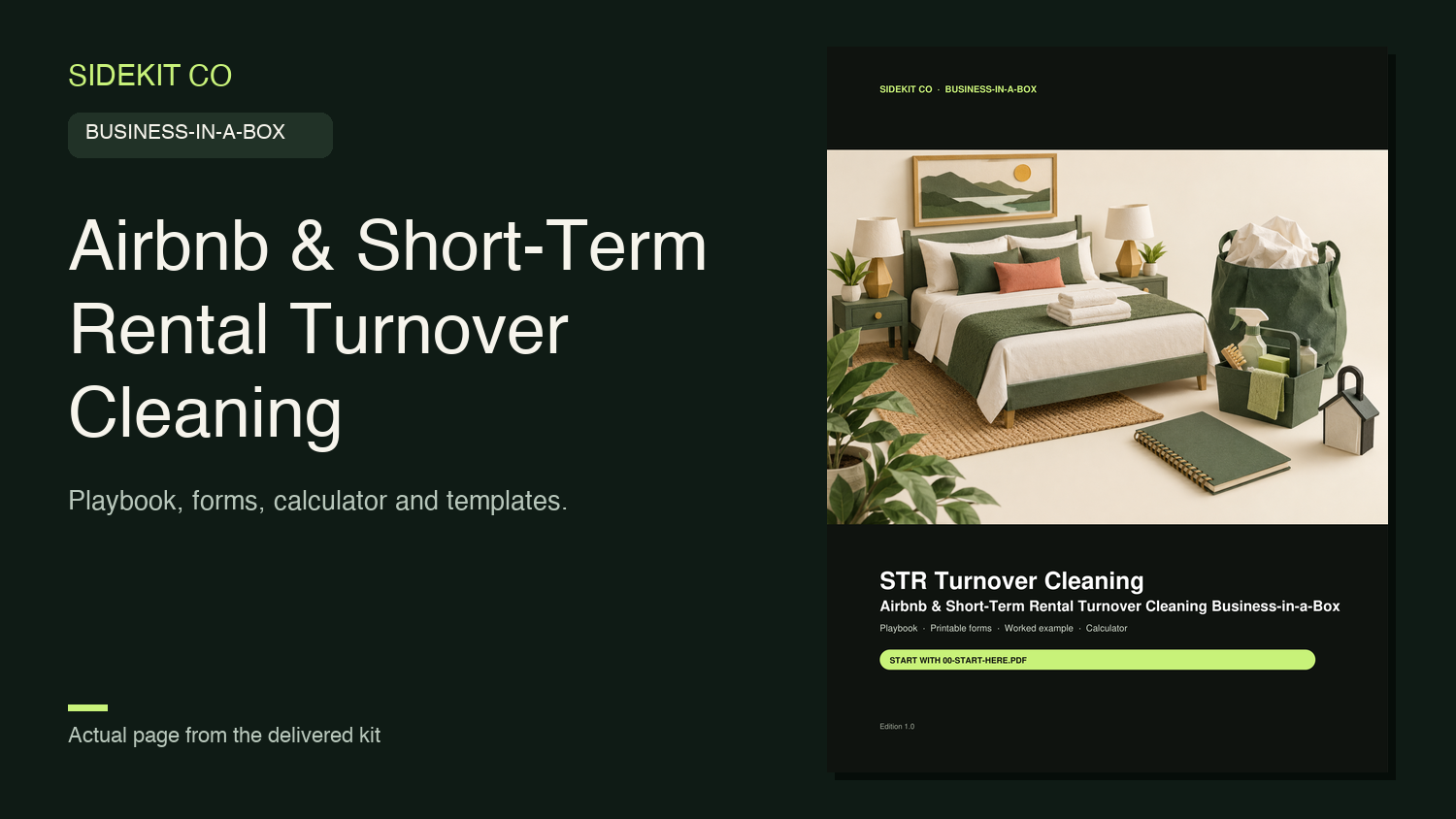 Airbnb Turnover Cleaning Business-in-a-Box