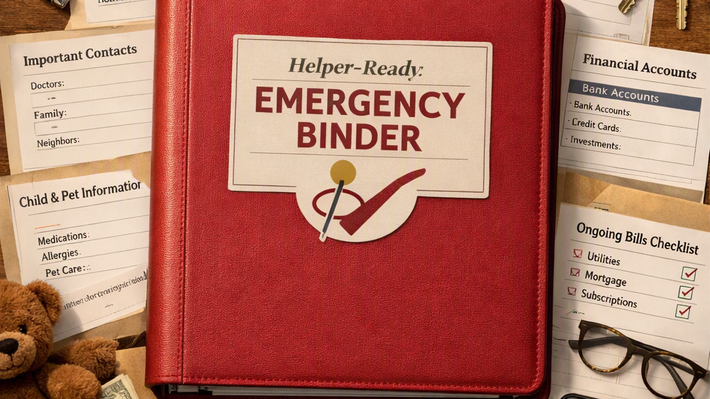 Emergency Binder Contents Kit