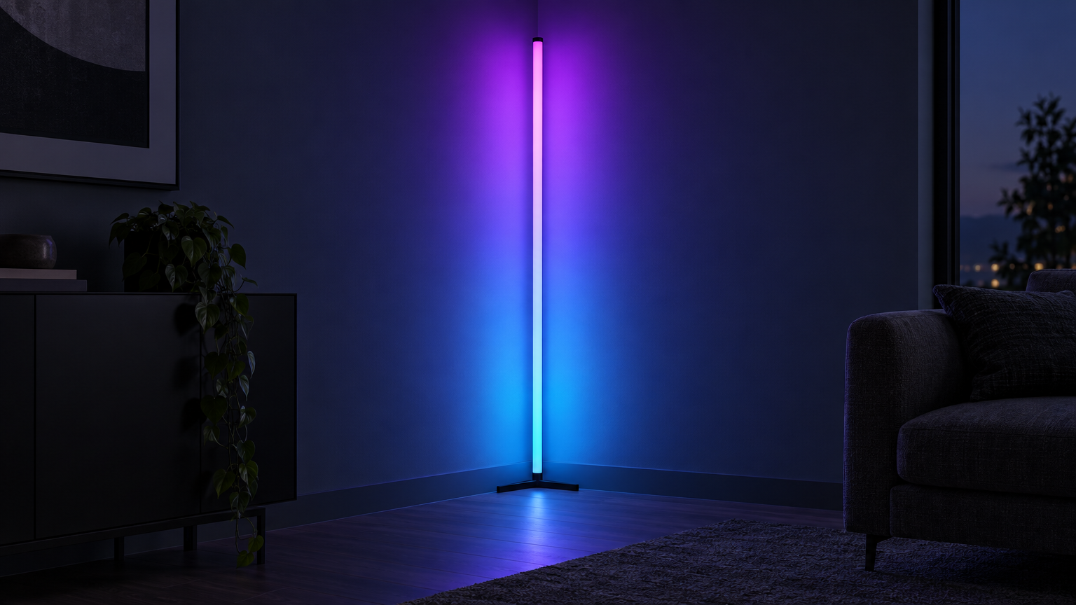 Corner Beam RGB Floor Lamp