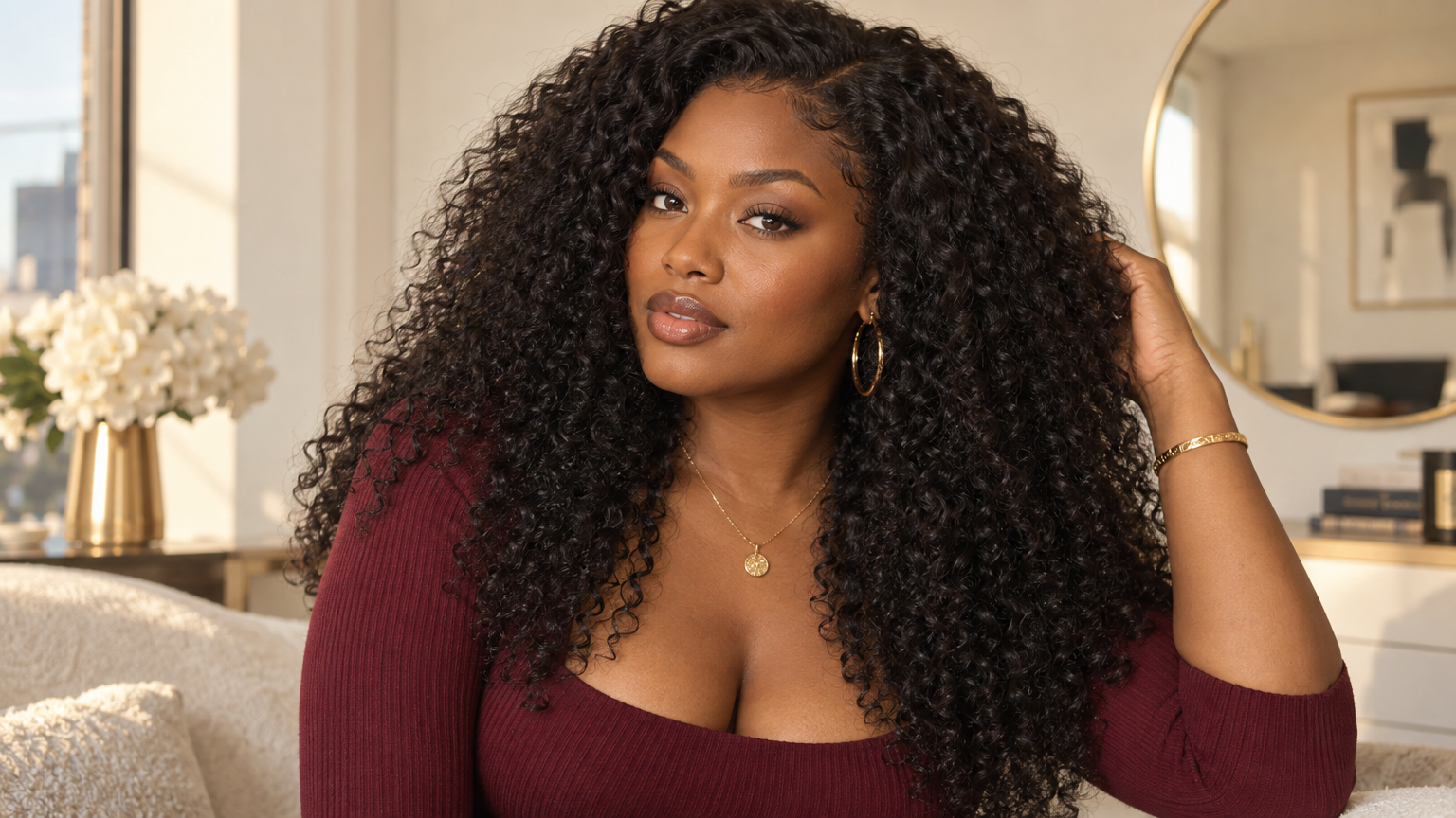 Kinky Curly Glueless Wig