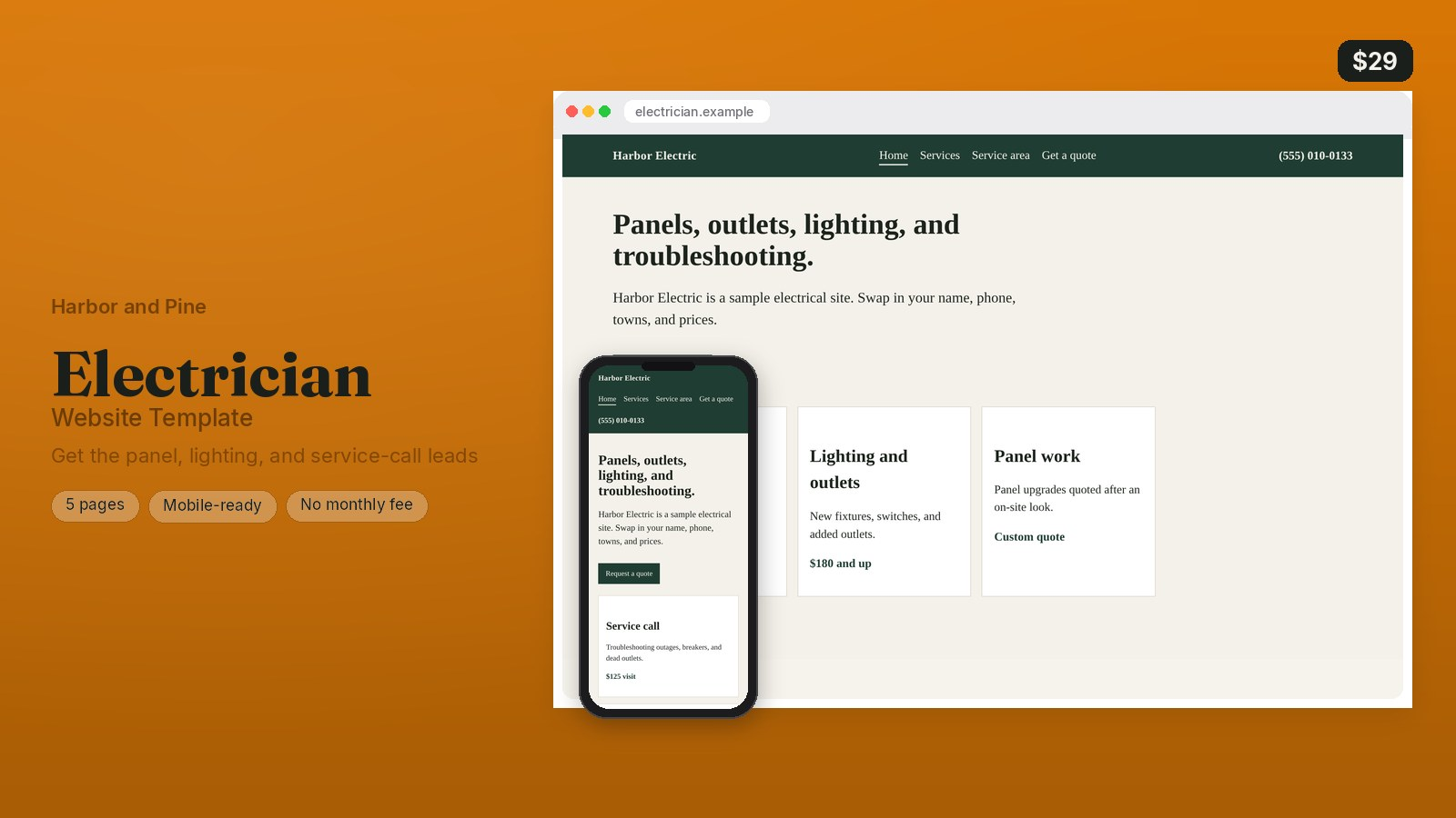 Electrician Website Template