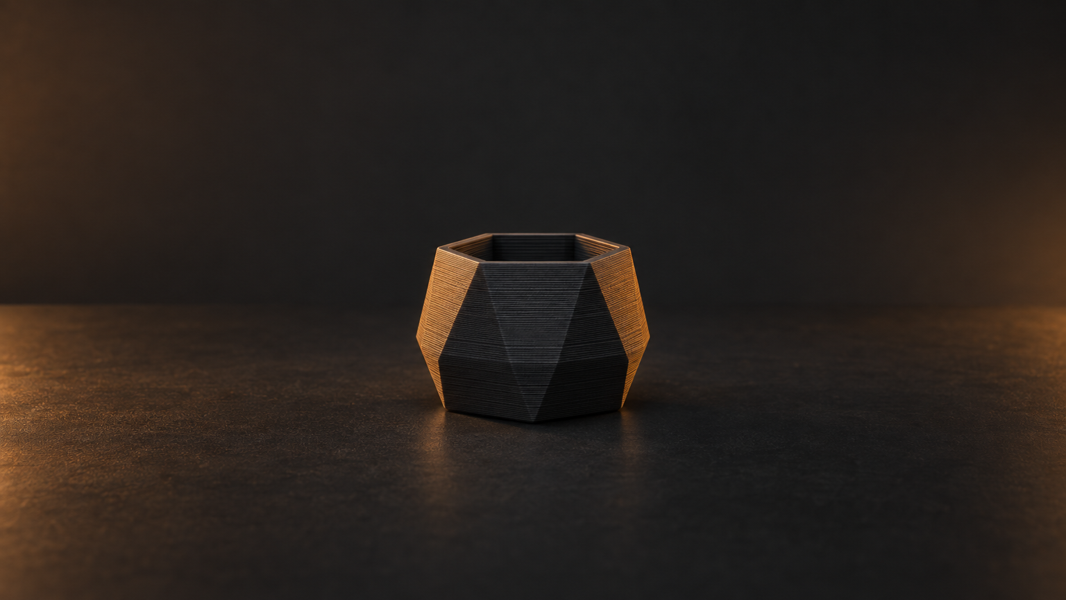 Hex Desk Planter - Print-Ready STL