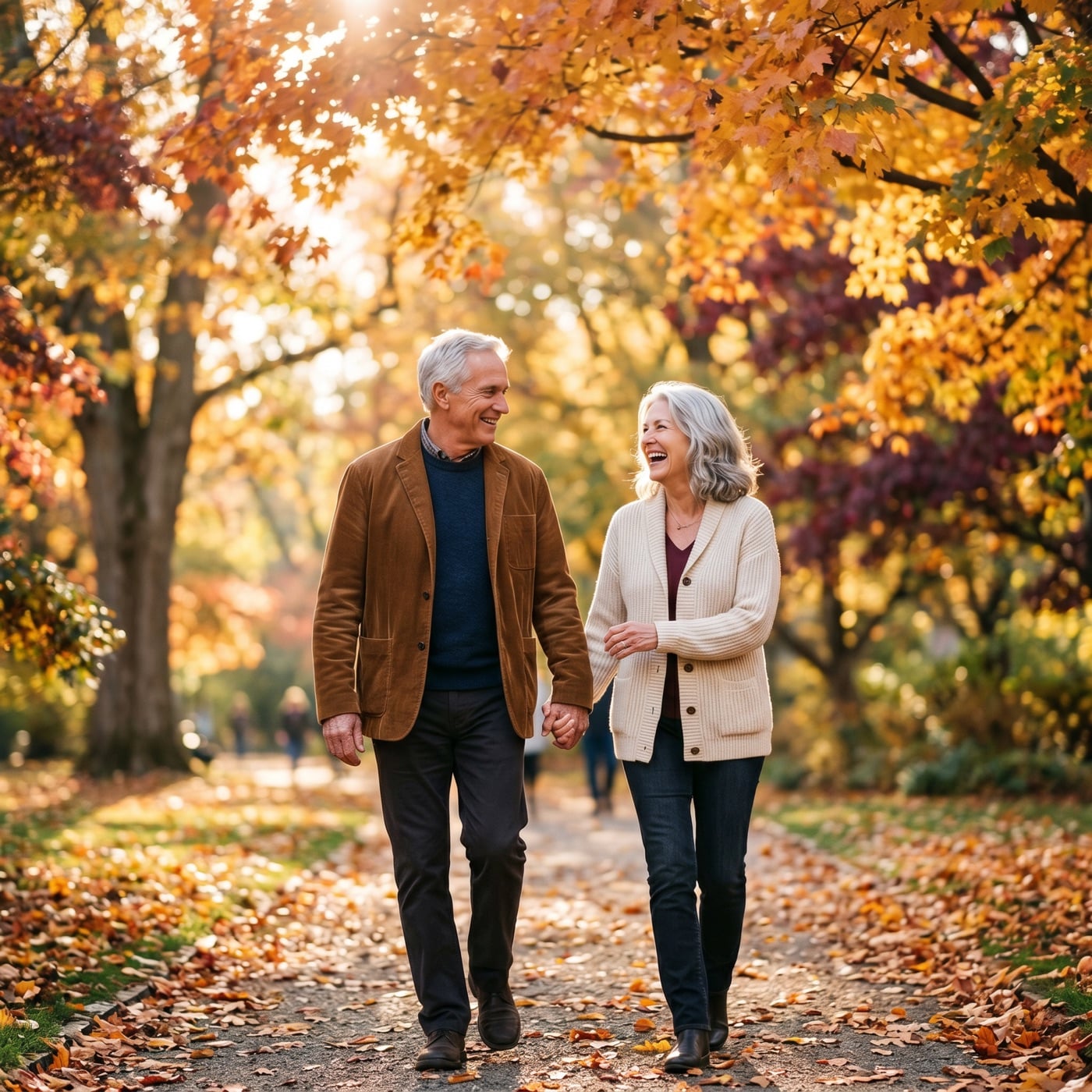 Couple in autumn