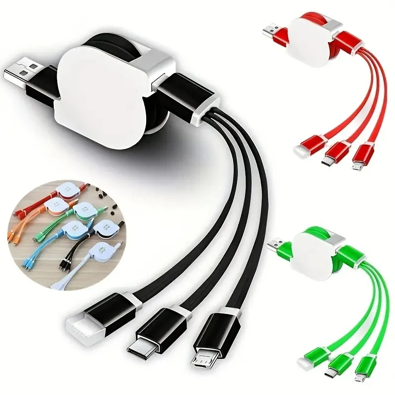 3-in-1 Retractable Charging Cable