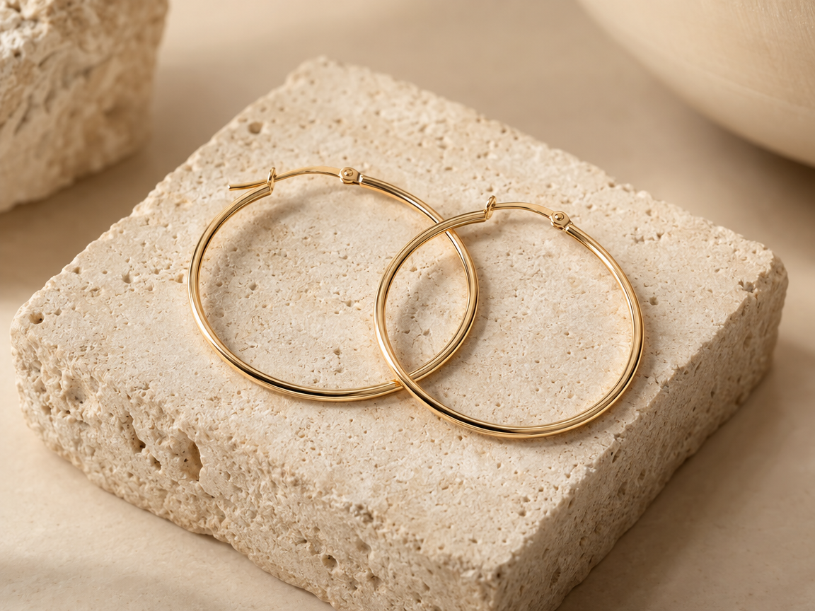 Gold Hoop Earrings