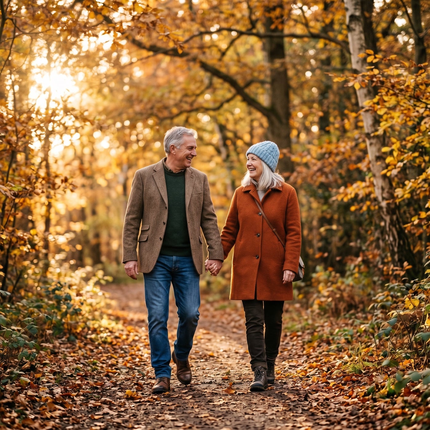 Couple in autumn