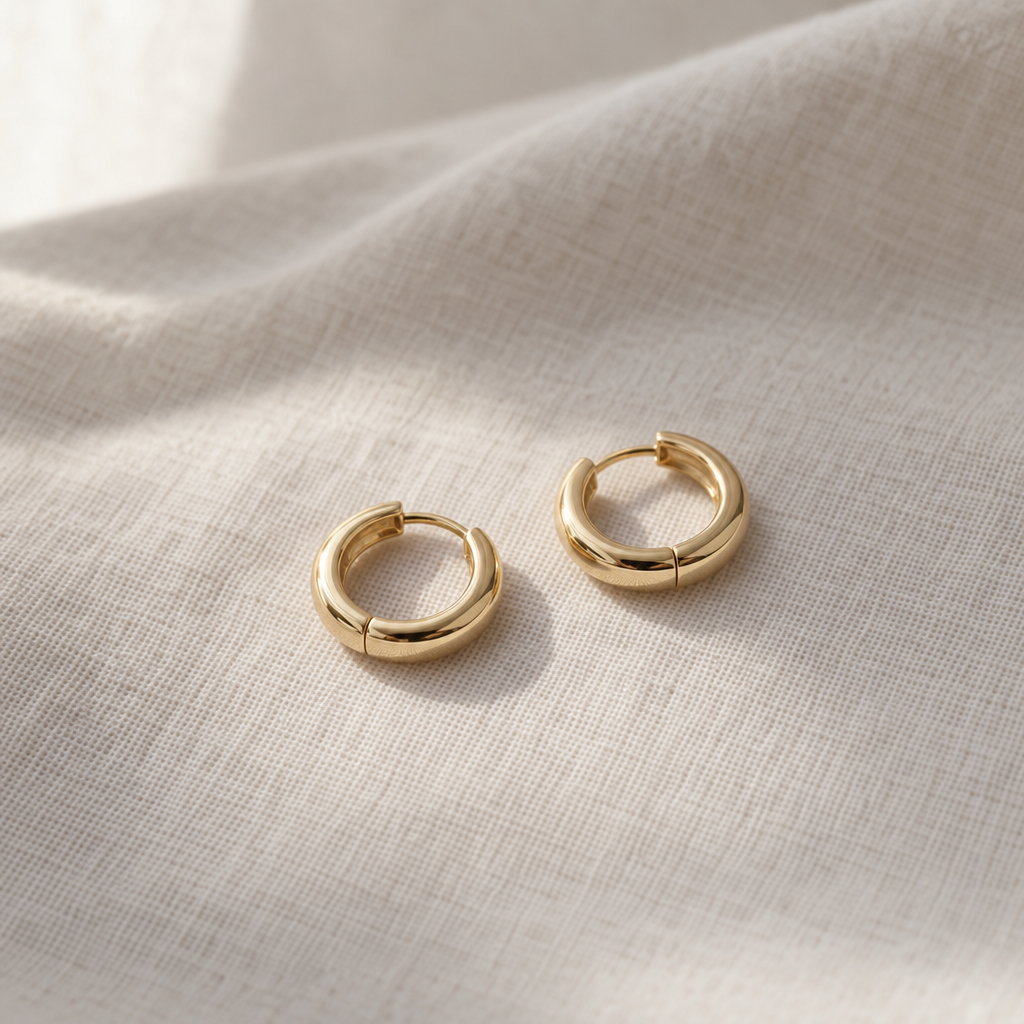 Petite Gold Hoops