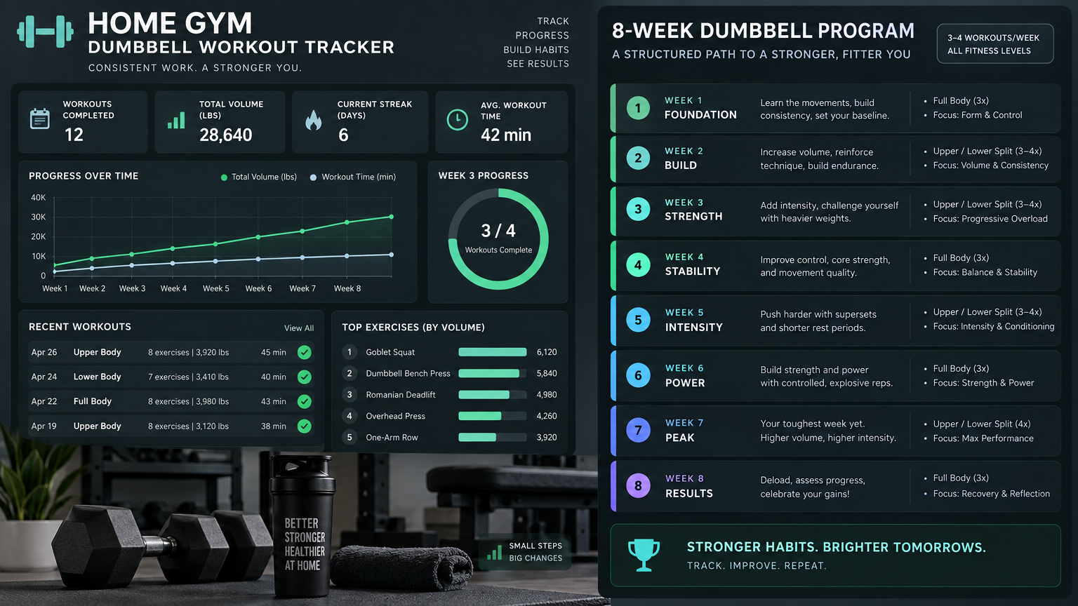 Trim Fit Dumbbell Protocol