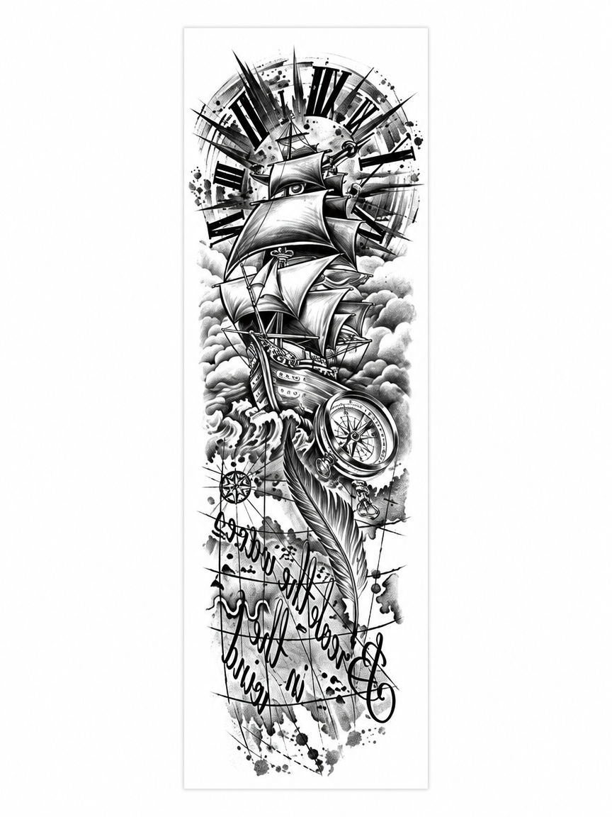 Ship Compass Full Sleeve