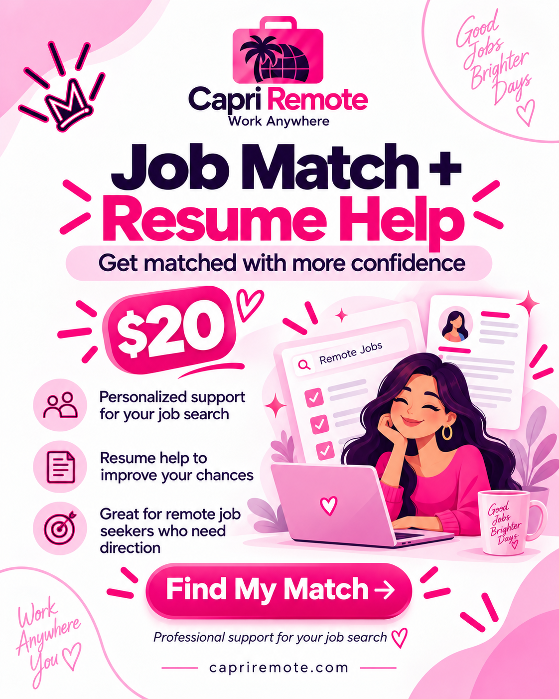 Capri Remote Job Match + Resume Help
