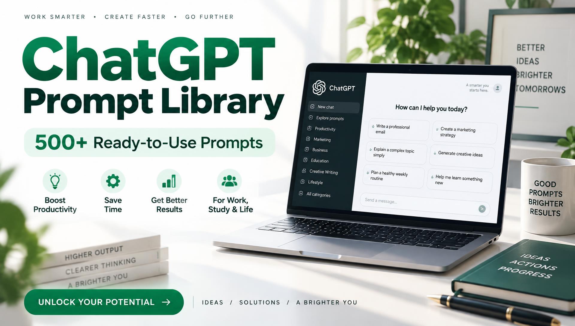 500 ChatGPT Prompt Library