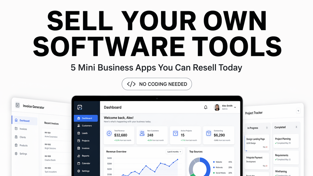Business App Suite — 5 Software Tools You Can Resell As Your Own