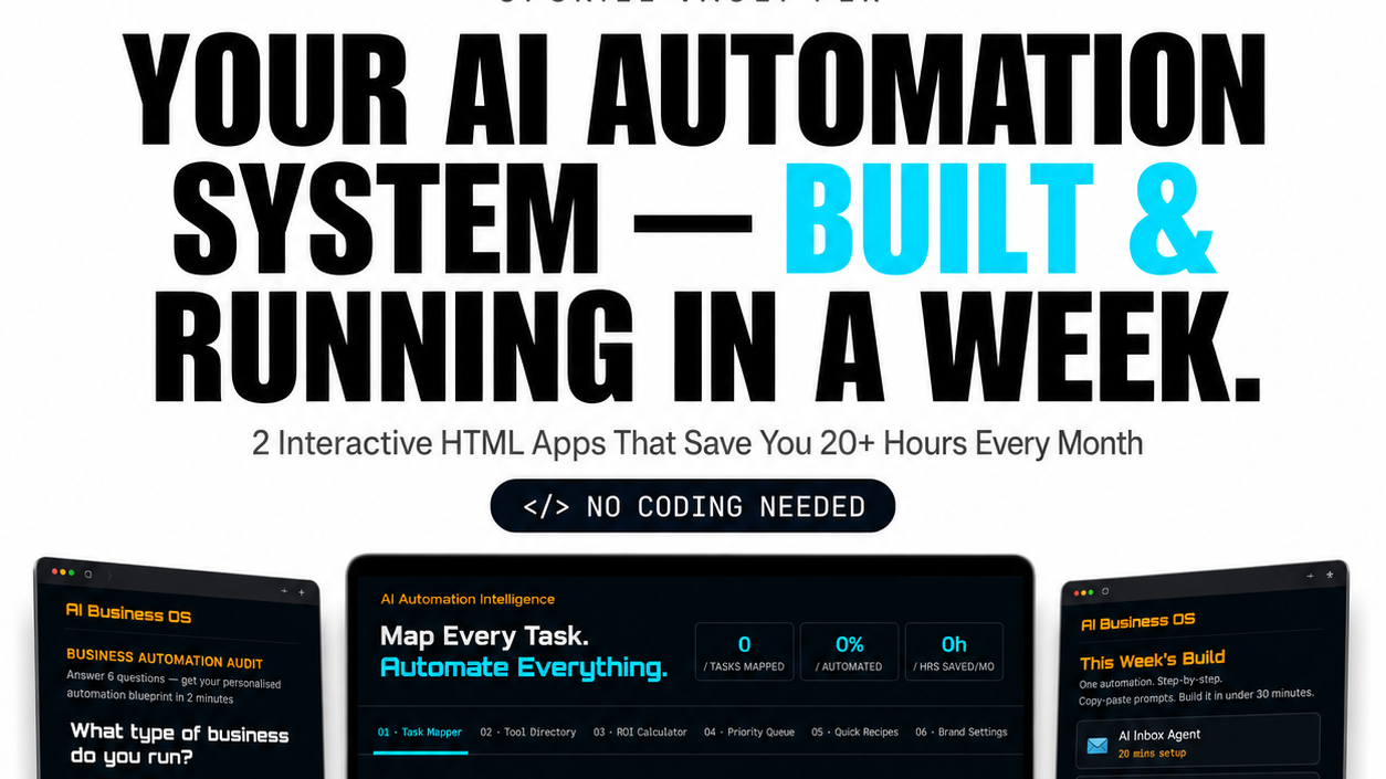 AI Automation Planner + Business OS — 2 Apps, Full Resell Rights