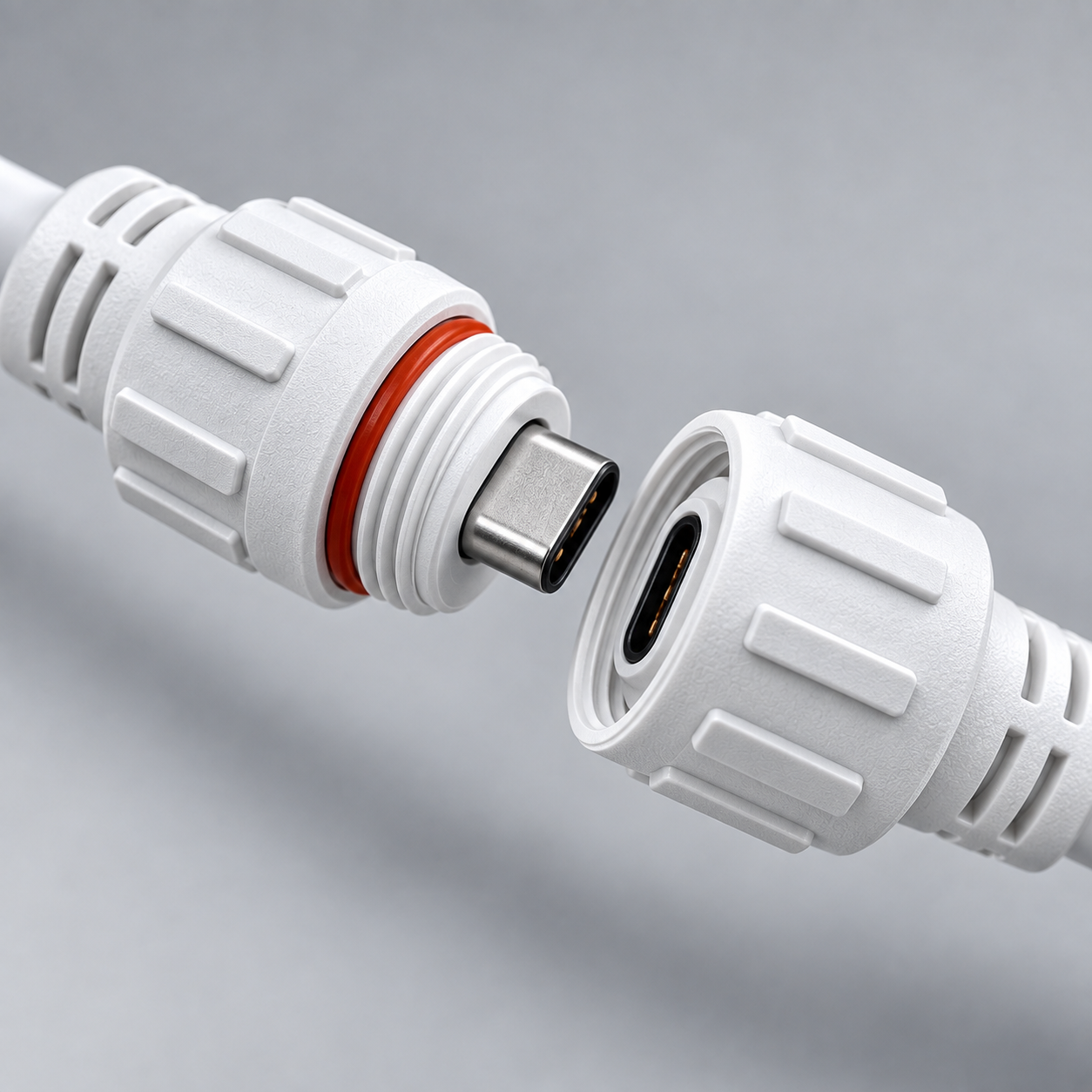 16 foot white waterproof solar panel extension cable