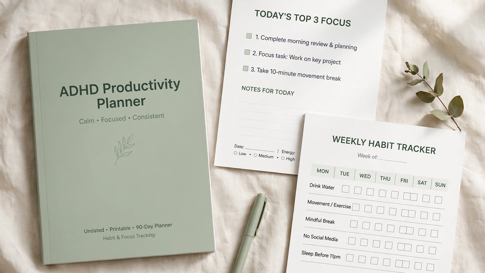 ADHD Productivity Planner