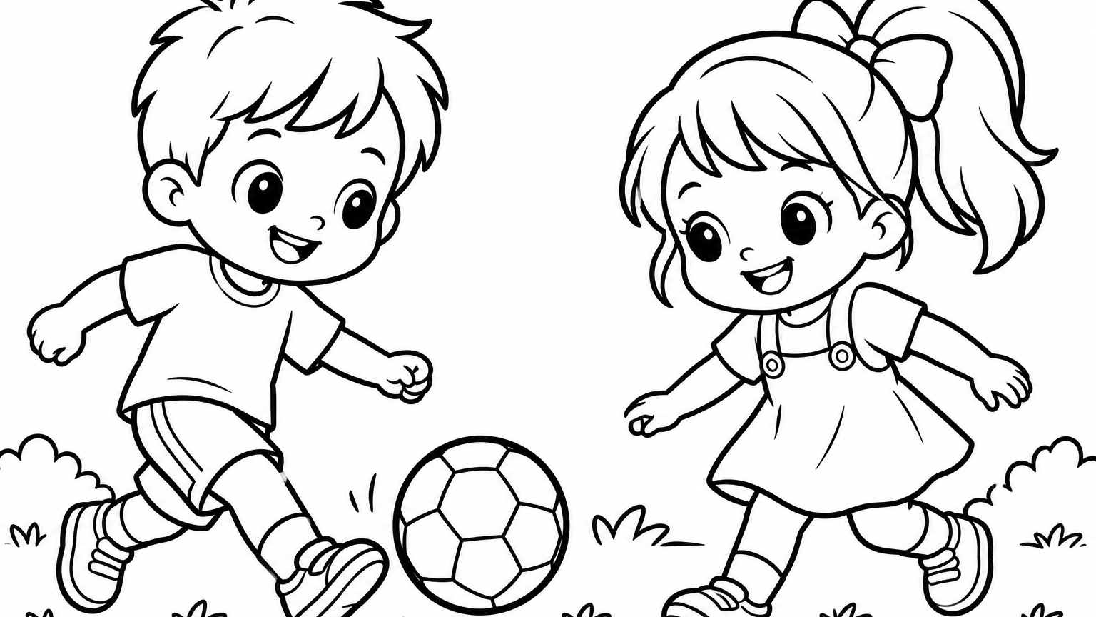 Cute Kids Coloring Book 