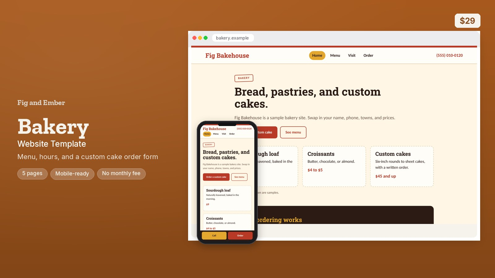 Bakery Website Template