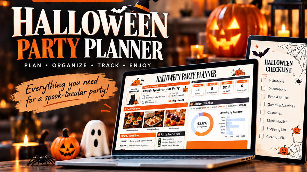 Ultimate Halloween Party Planner 🎃 | Budget, Guests, Menu, Checklist & More