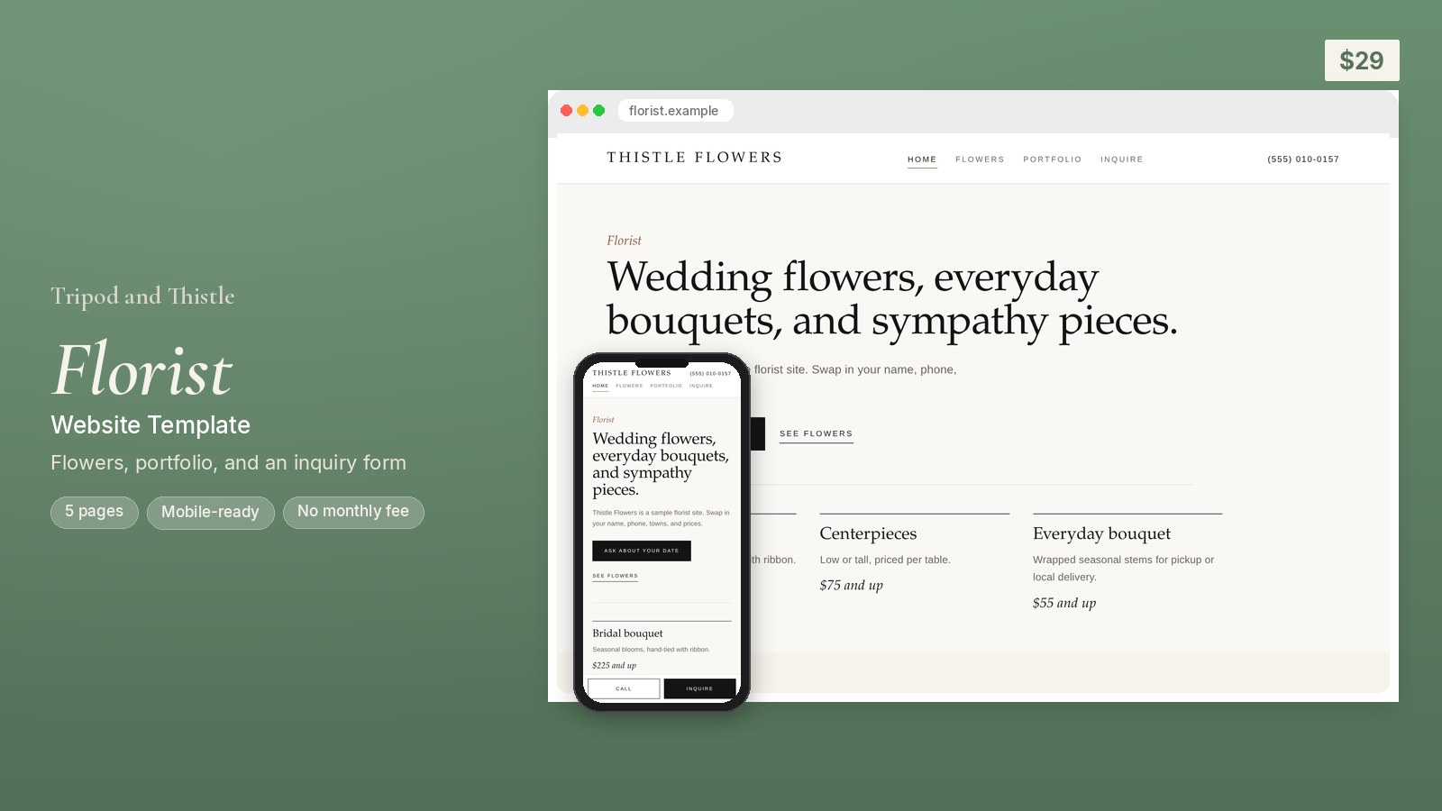 Florist Website Template