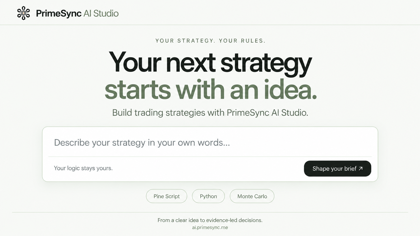 PrimeSync AI Studio — 50 Analyses