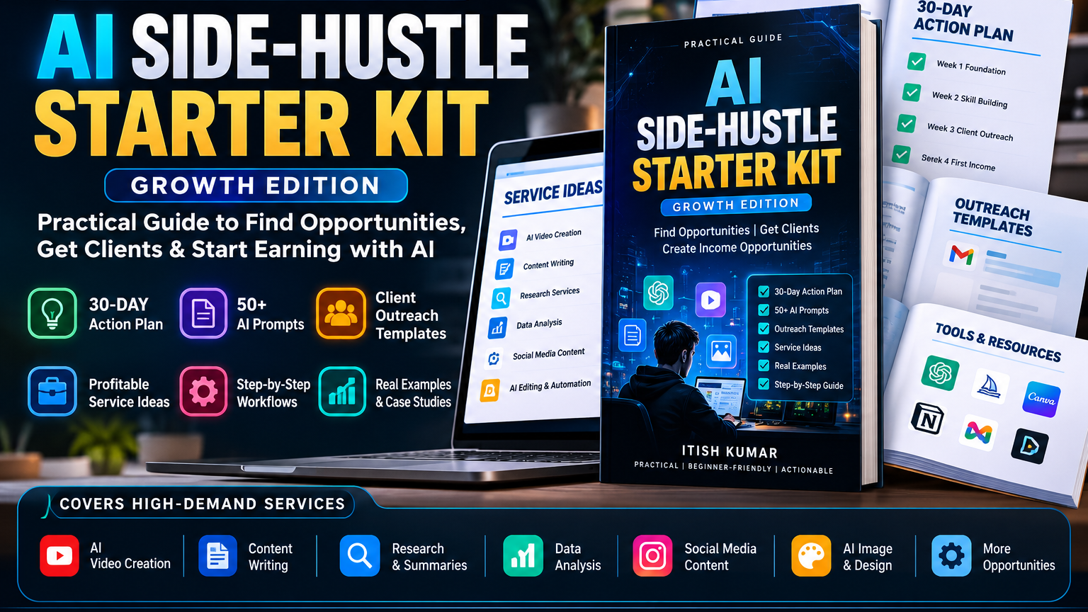 AI Side-Hustle Starter Kit — Growth Edition