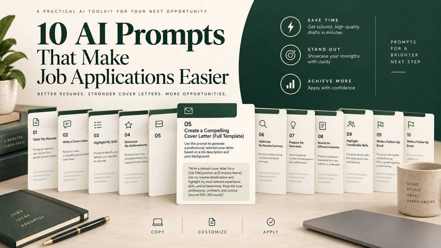 10 AI Prompts That Make Job Applications Easier