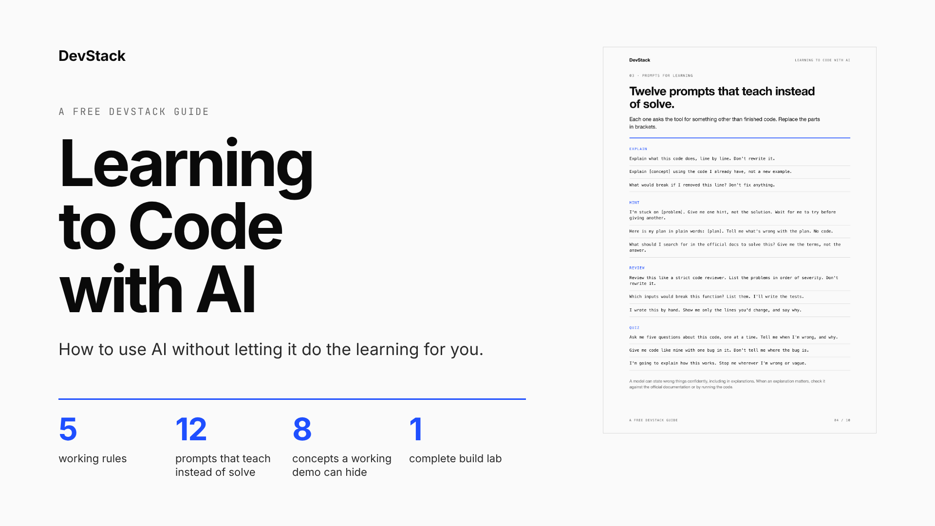 Learning to Code with AI