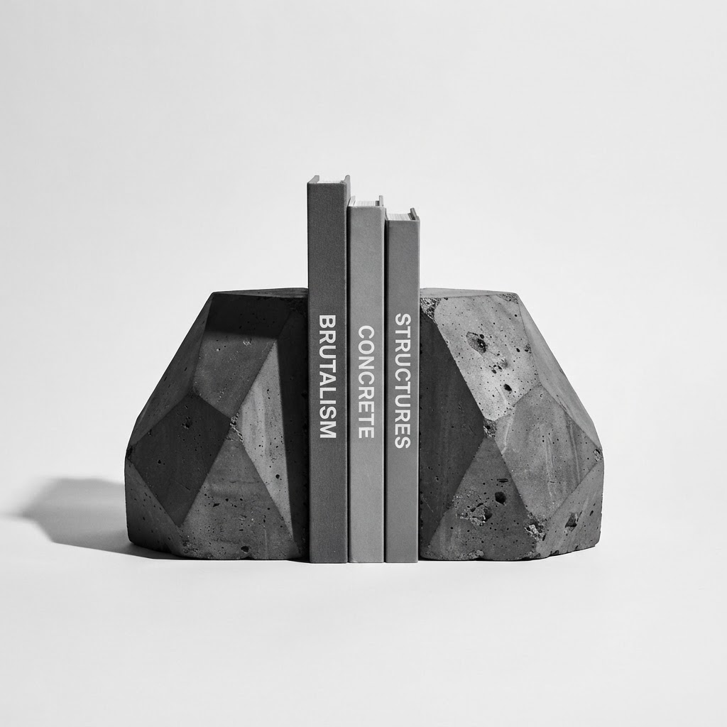 Brutalist Bookend Set